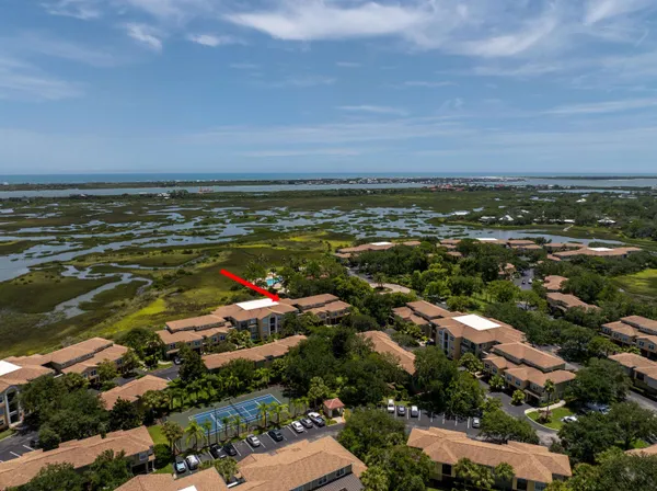 an aerial view of a city