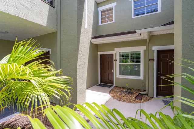 a view of front door of house