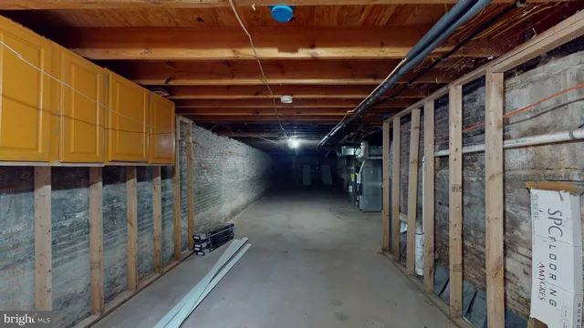 a view of storage and utility room