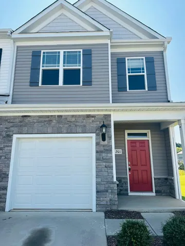 a front view of a house