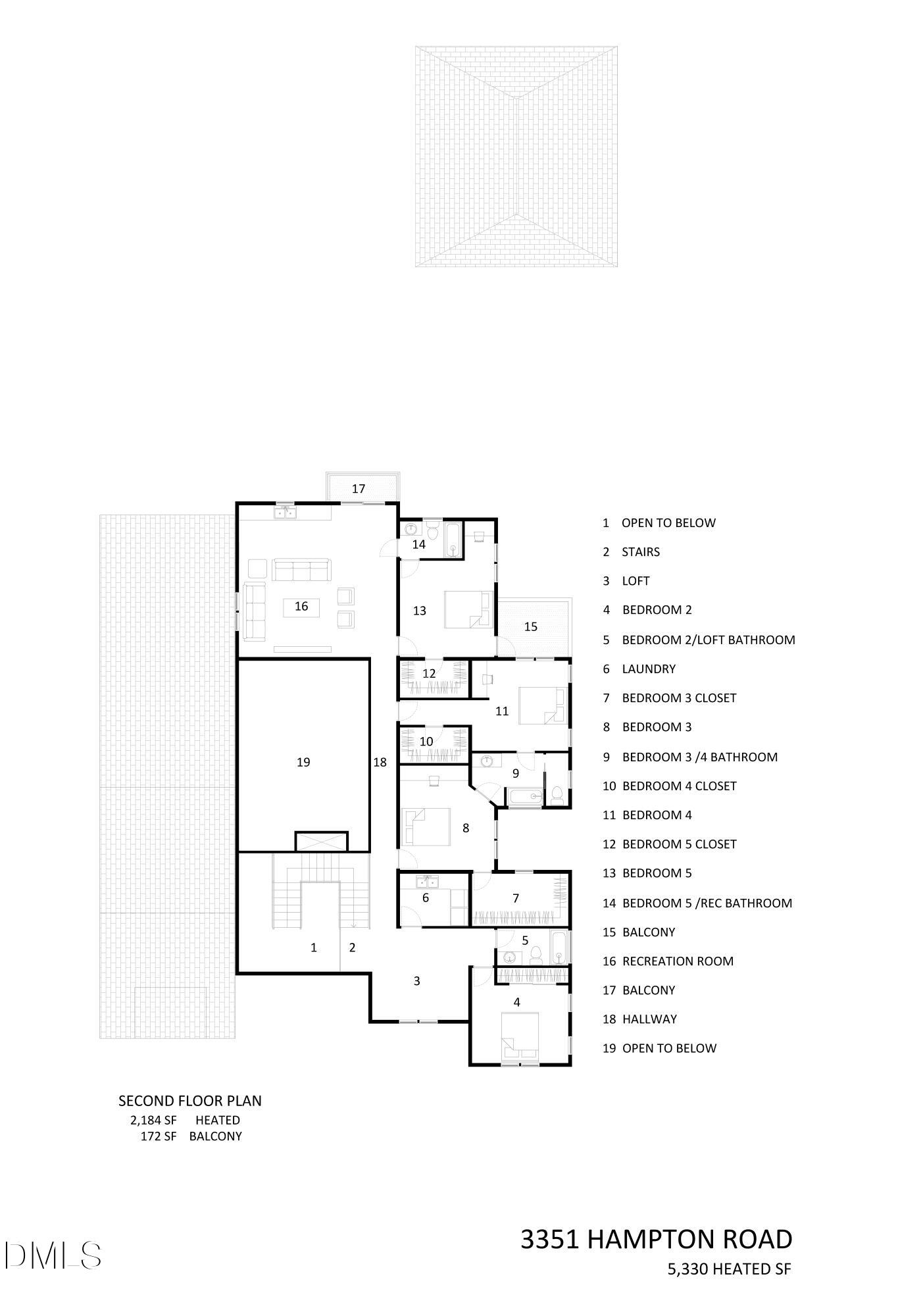 3351 Hampton Road Raleigh, NC 27607 - Photo 16 of 16 zz-3351_hamptons_secondfloor_v1