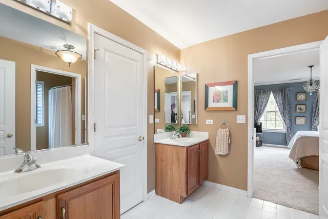 a bathroom with a toilet a sink and a mirror