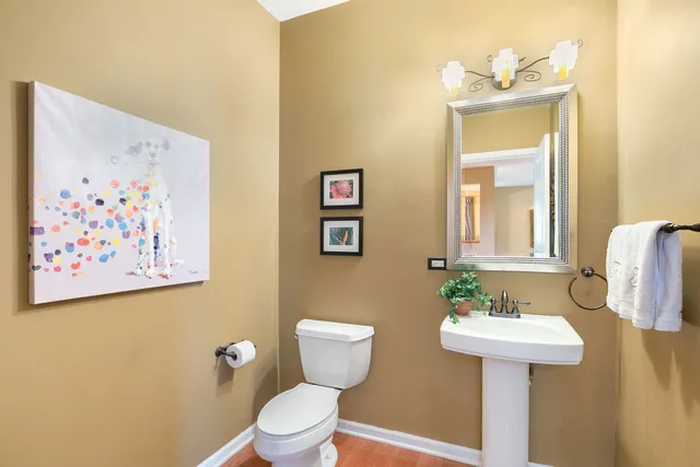 a outdoor space with furniture