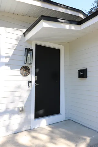 a view of front door