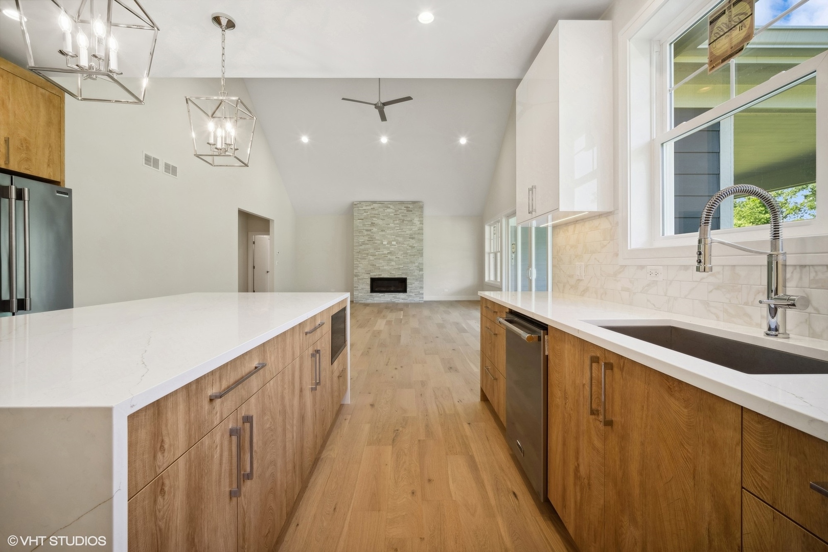 1223 Noble Drive Des Plaines, IL 60018 - Photo 11 of 52 a bathroom with a double vanity sink and a large mirror