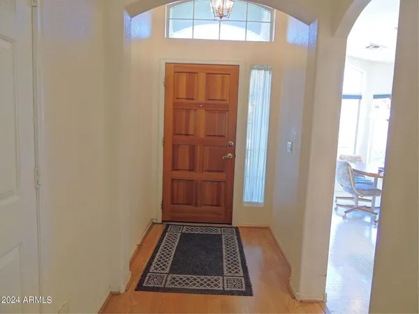 a view of front door