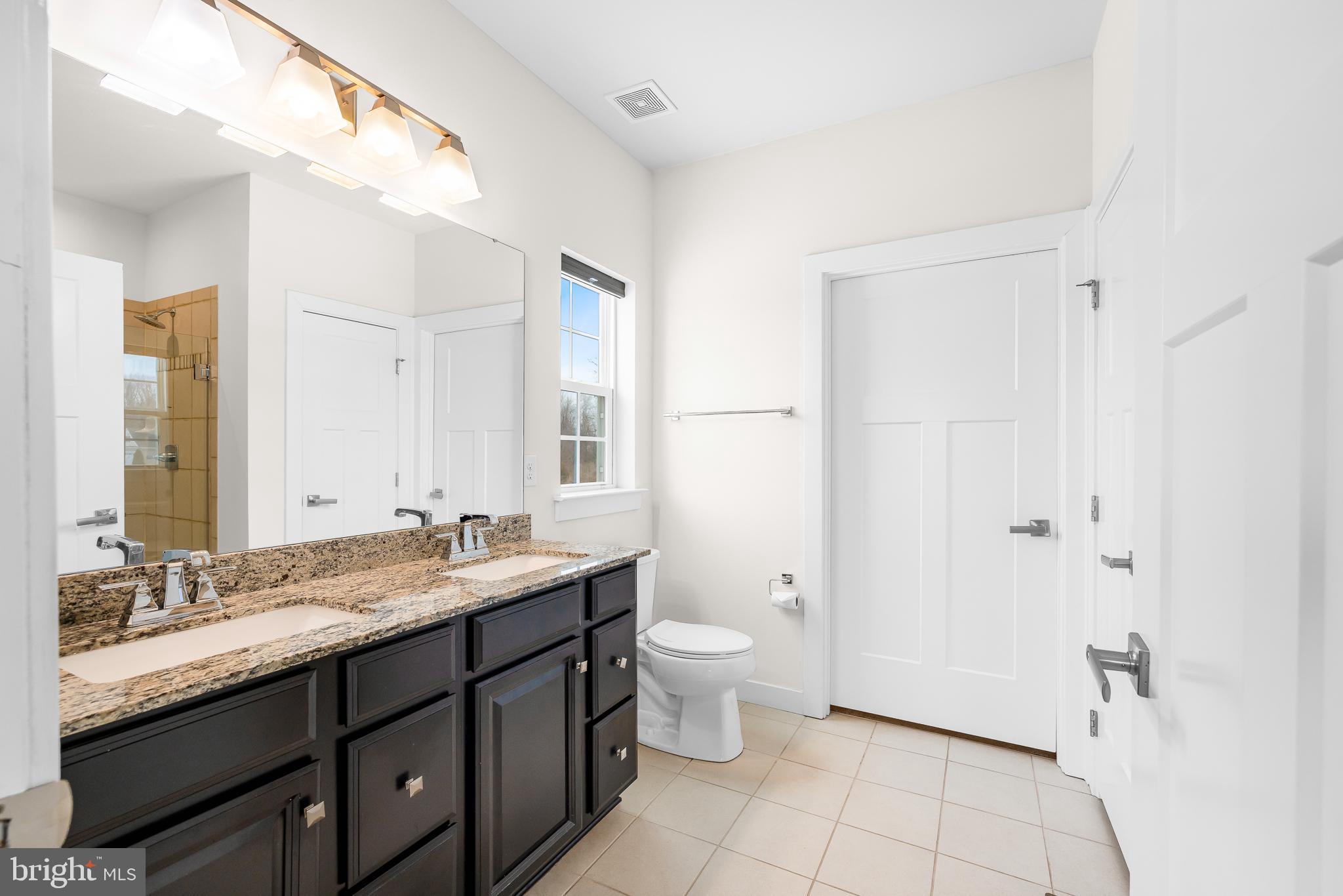 929 Robinson Road Townsend, DE 19734 - Photo 26 of 57 a bathroom with a double vanity sink toilet and mirror