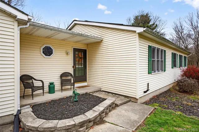 a view of house with patio