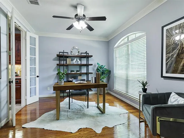 a view of a livingroom with furniture and window