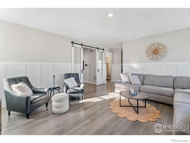 a view of wooden floor in a kitchen