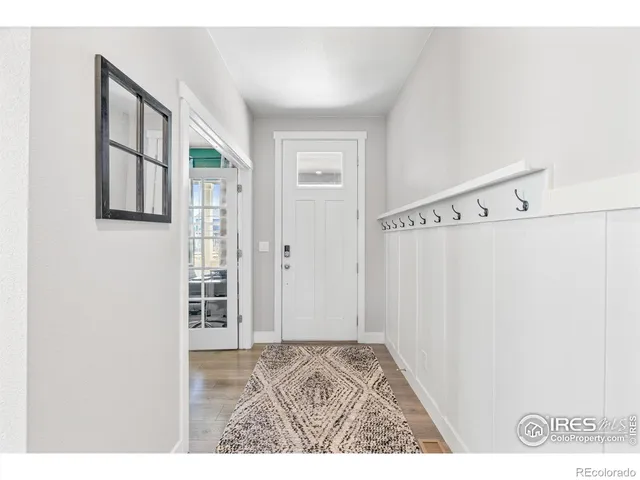 a workspace with furniture and window