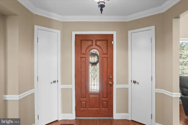 a front view of a house with entryway front door