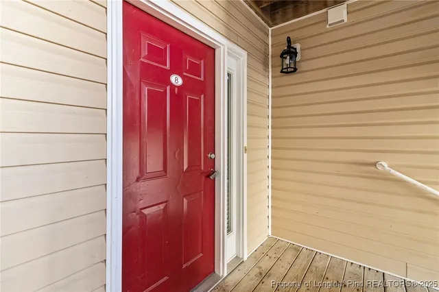 a view of front door