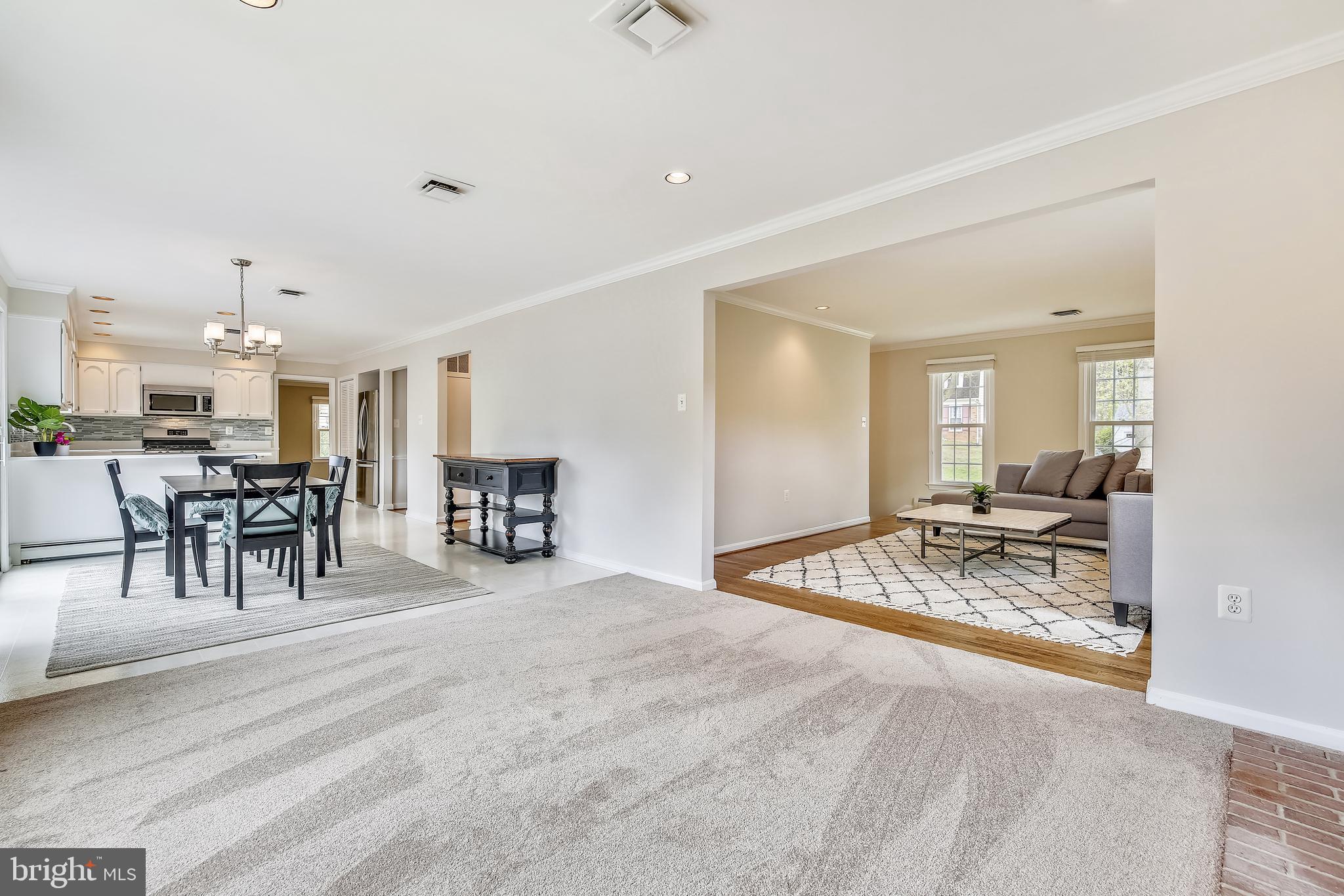 1329 Winding Waye Lane Silver Spring, MD 20902 - Photo 12 of 39 Family Room opens to Living Room & Kitchen