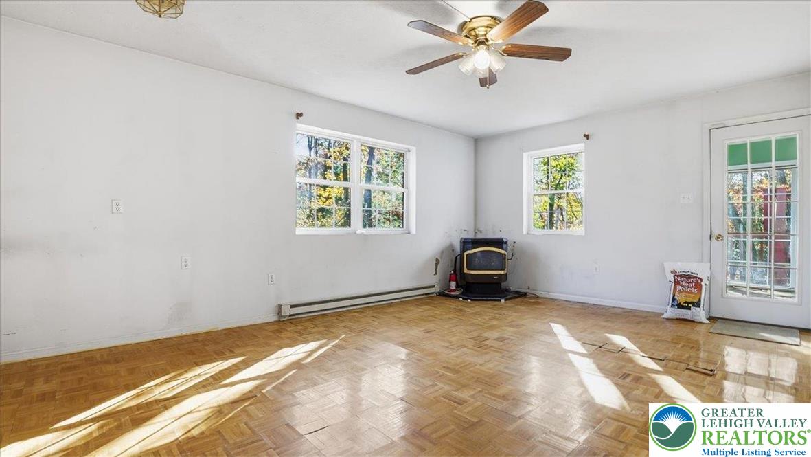 349 Bumble Bee Pass Cresco, PA 18326 - Photo 51 of 92 a view of a livingroom with a workspace