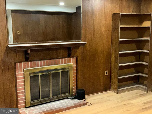 a view of wooden door