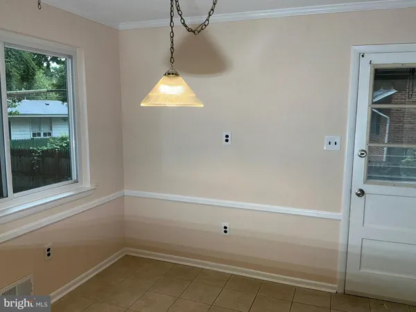 a view of a bathroom with a window