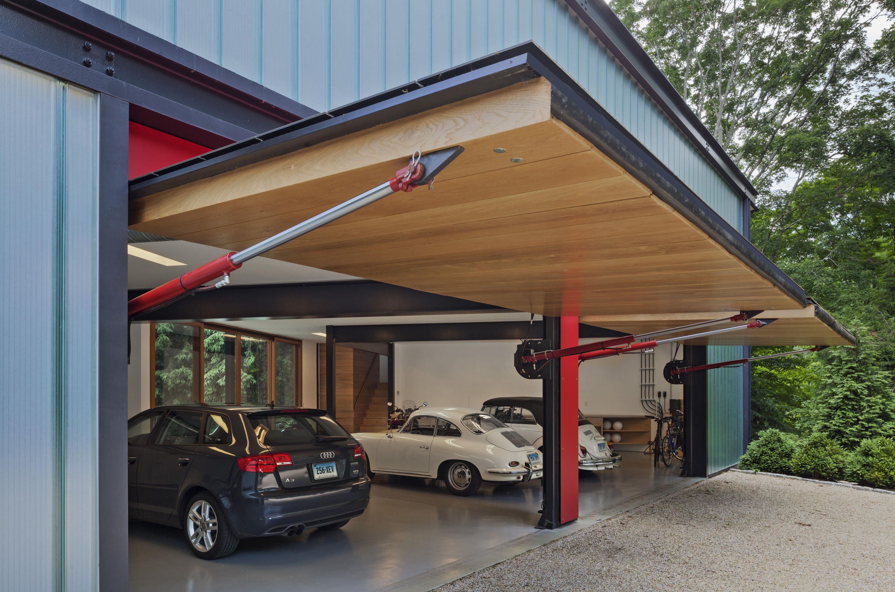 Undisclosed Address Wilton, CT 06897 - Photo 3 of 25 a view of a car park in front of house