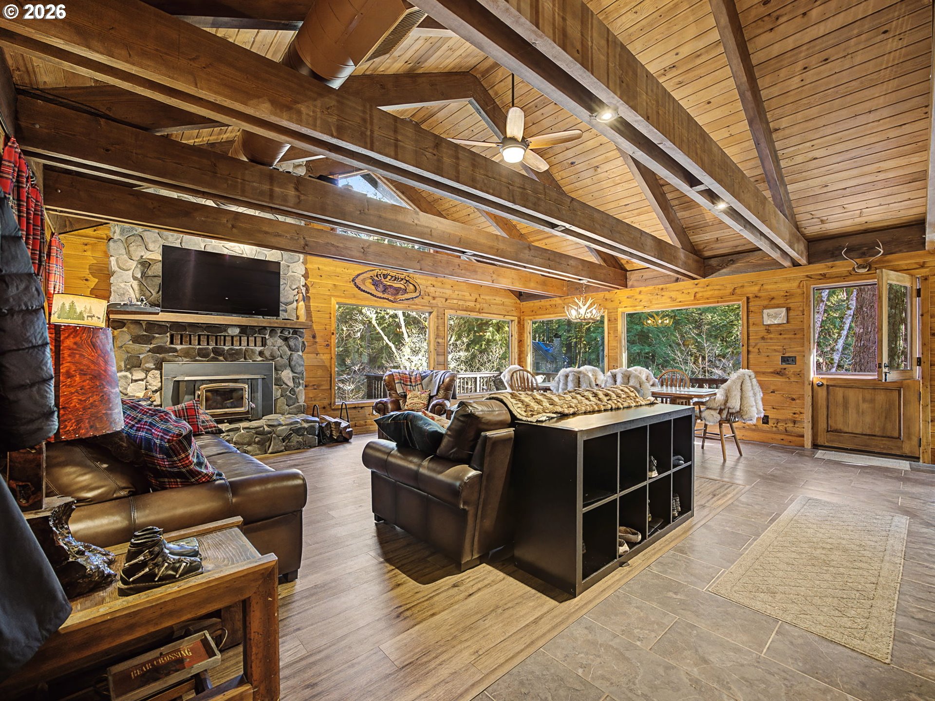 28910 Road 12 Rhododendron, OR 97049 - Photo 10 of 48 a view of living room with furniture and fireplace