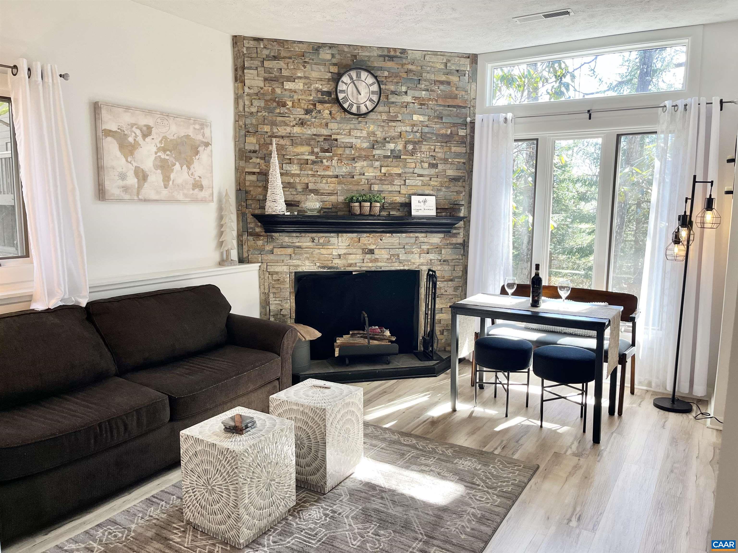476 3 Ridges Roseland, VA 22967 - Photo 1 of 14 a living room with furniture and a fireplace