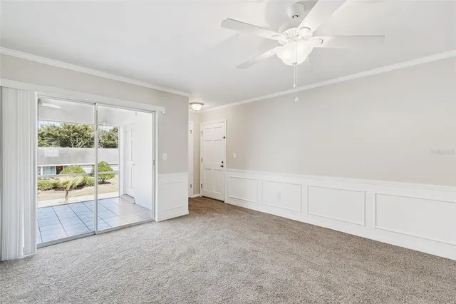 a view of an empty room