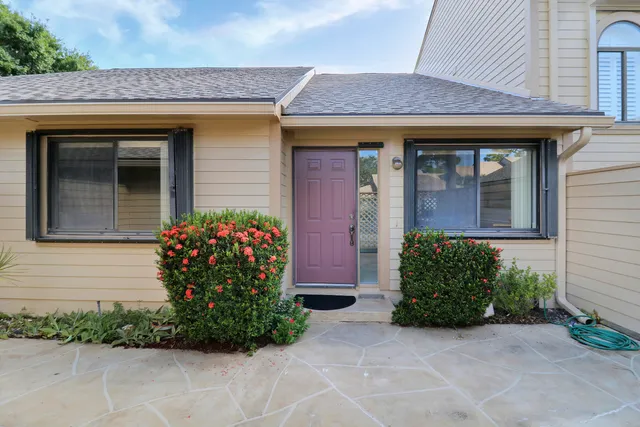 a front view of a house