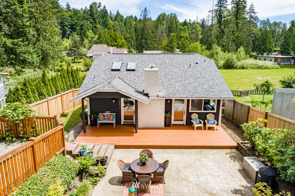 19637 Southeast 149th Street Renton, WA 98059 - Photo 1 of 29 an aerial view of a house with swimming pool garden and patio