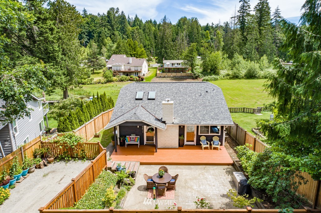 19637 Southeast 149th Street Renton, WA 98059 - Photo 29 of 29 an aerial view of a house with swimming pool garden and patio