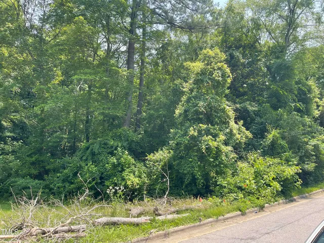 a view of green field with trees in the background