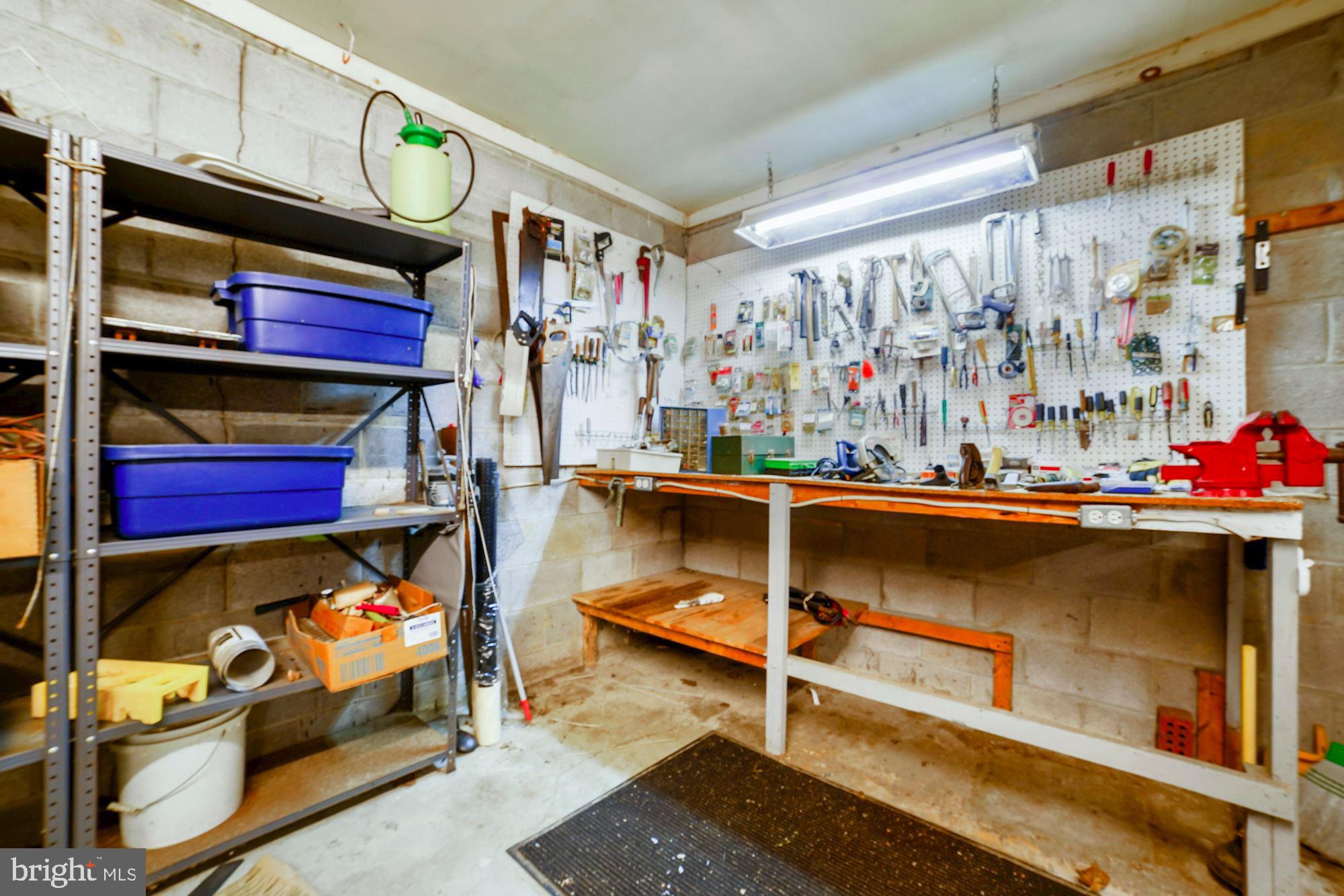 9424 Dunloggin Road Ellicott City, MD 21042 - Photo 44 of 48 Workshop in oversized two-car garage