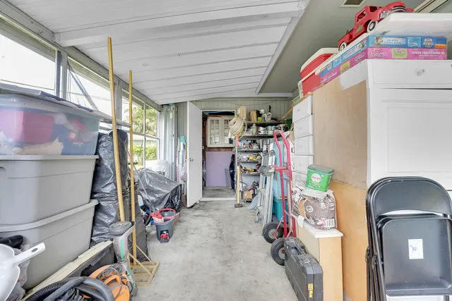 a view of storage and utility room