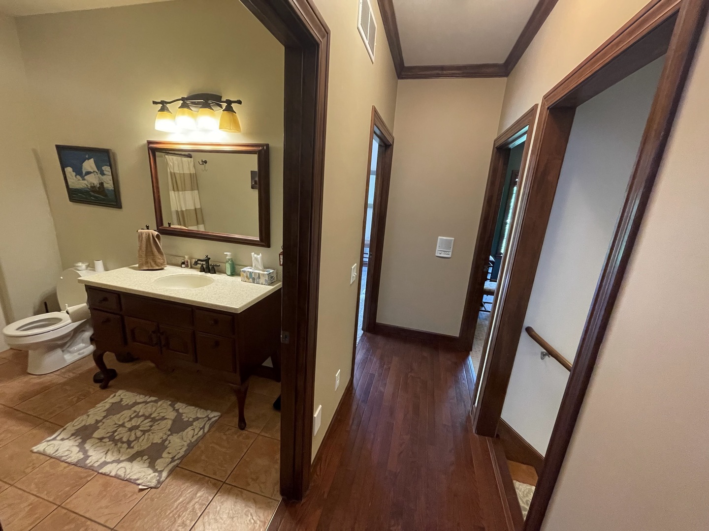 9482 Abbey Way Downs, IL 61736 - Photo 28 of 93 a bathroom with a sink toilet and a mirror