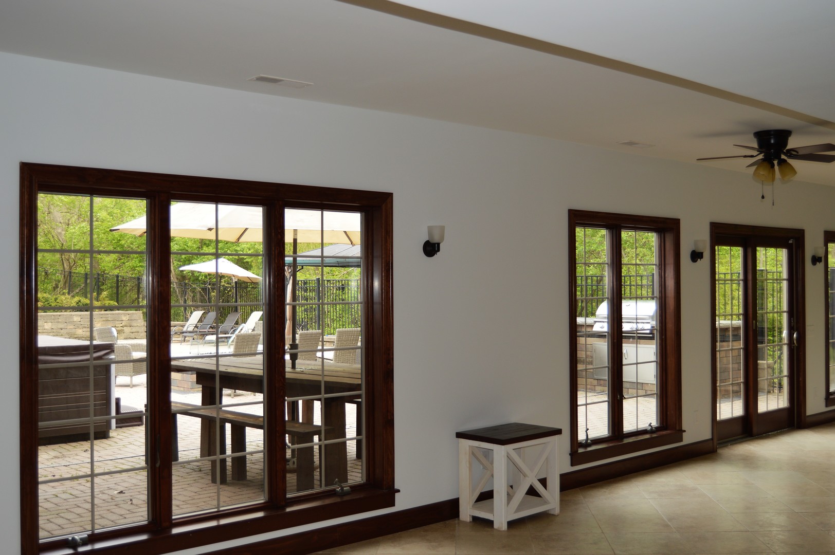 9482 Abbey Way Downs, IL 61736 - Photo 63 of 93 a view of a room with large windows