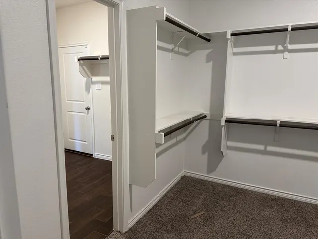 a view of a walk in closet