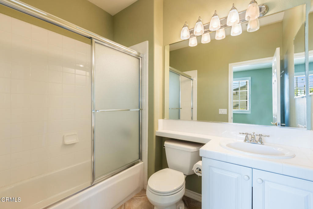 3710 Sunset Ridge Road Altadena, CA 91001 - Photo 25 of 45 a bathroom with a sink a toilet and shower