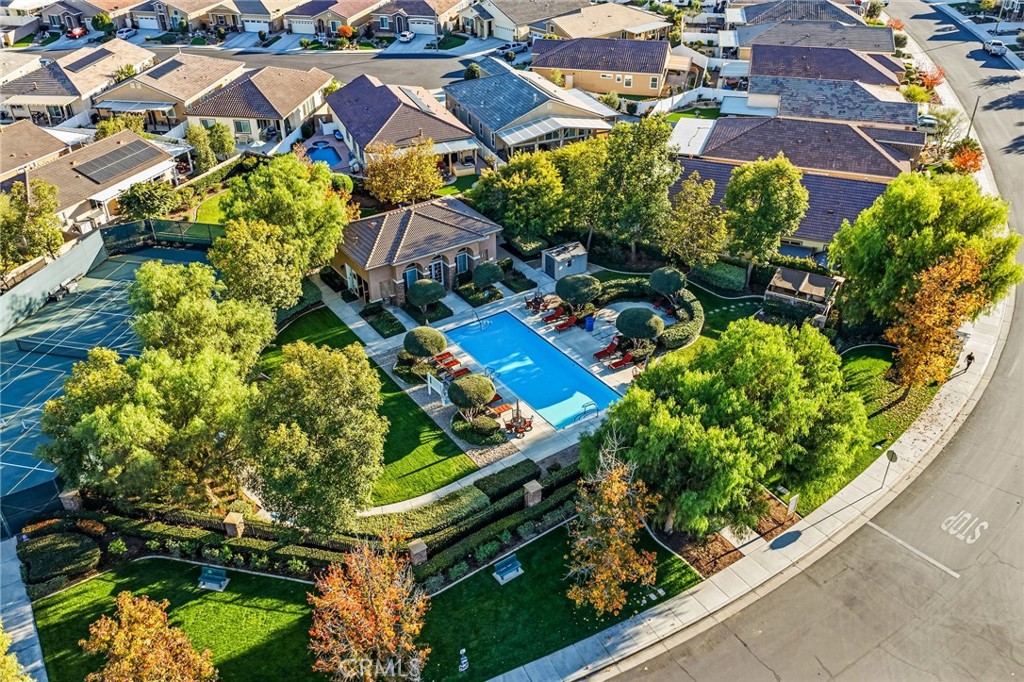 26535 Rim Creek Path, Unit PATHWAY Menifee, CA 92584 - Photo 47 of 50 an aerial view of a residential houses with outdoor space