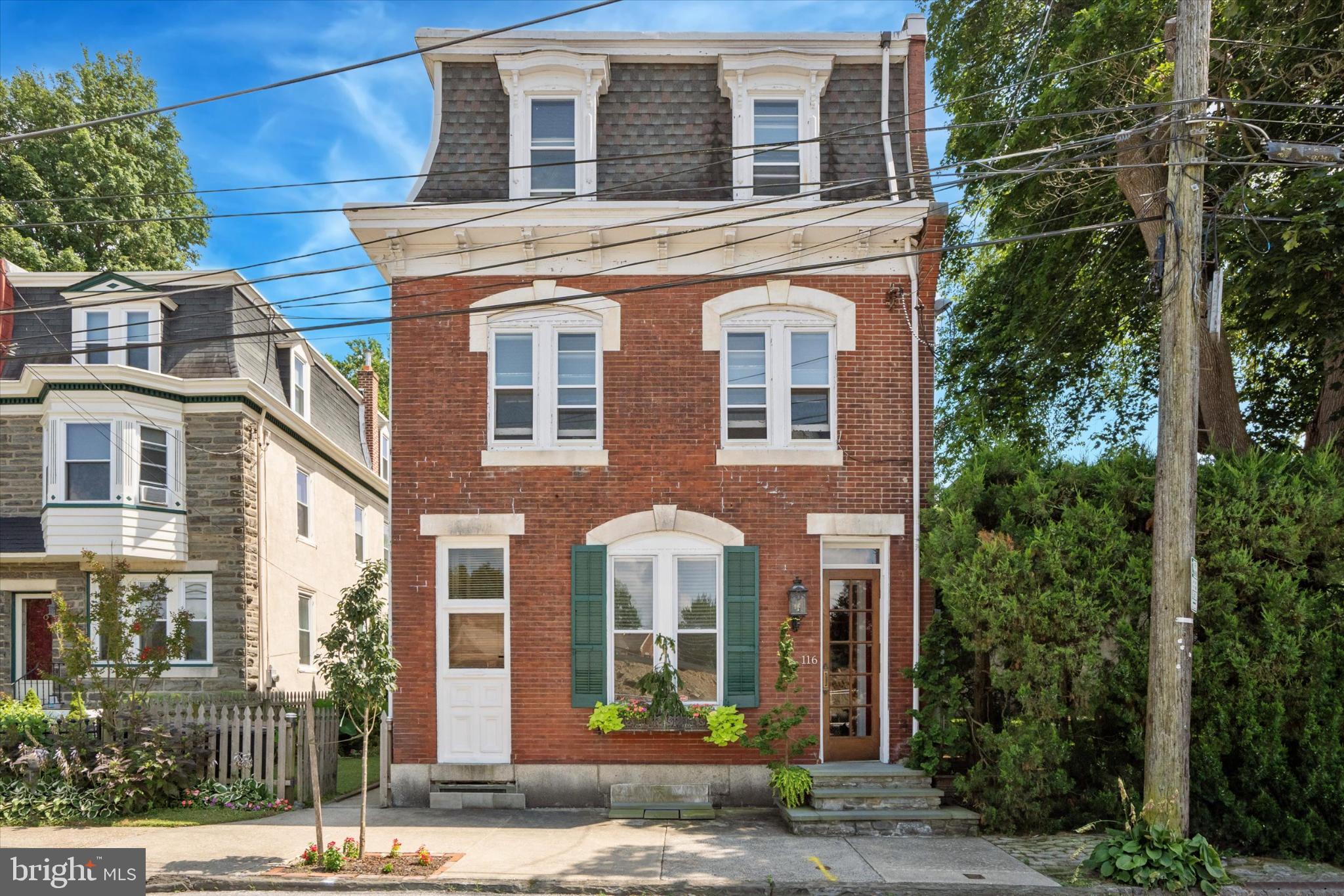 Charming brick home with classic details.