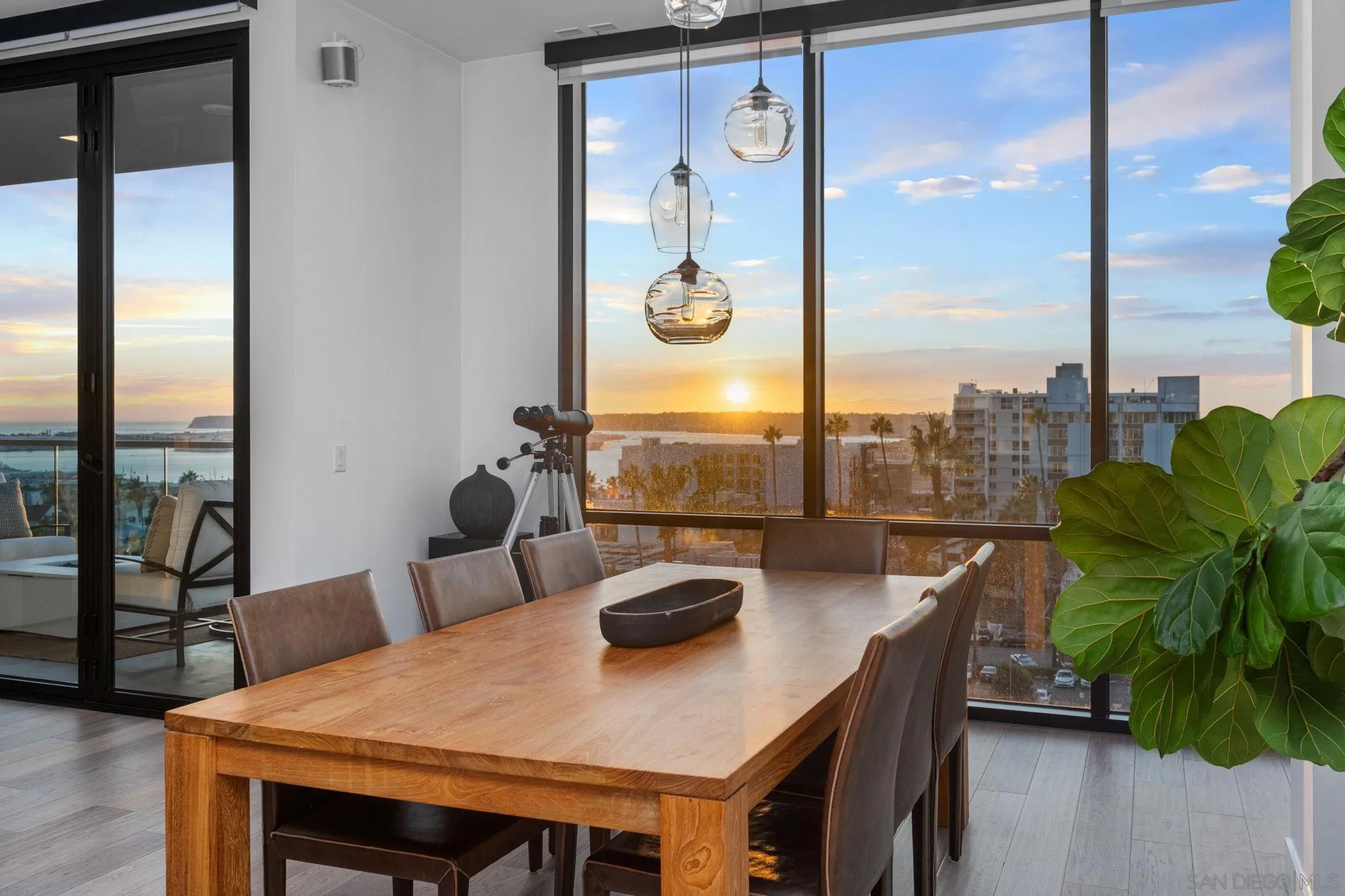 2604 Fifth Avenue, Unit 804 San Diego, CA 92103 - Photo 21 of 72 a view of a dining room with furniture window and outside view