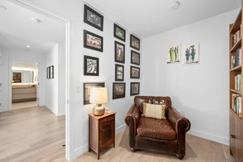 a view of a lake with houses