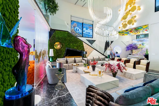 a outdoor living space with patio furniture