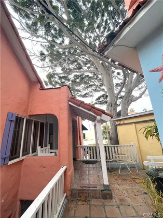 a outdoor view with a sitting space