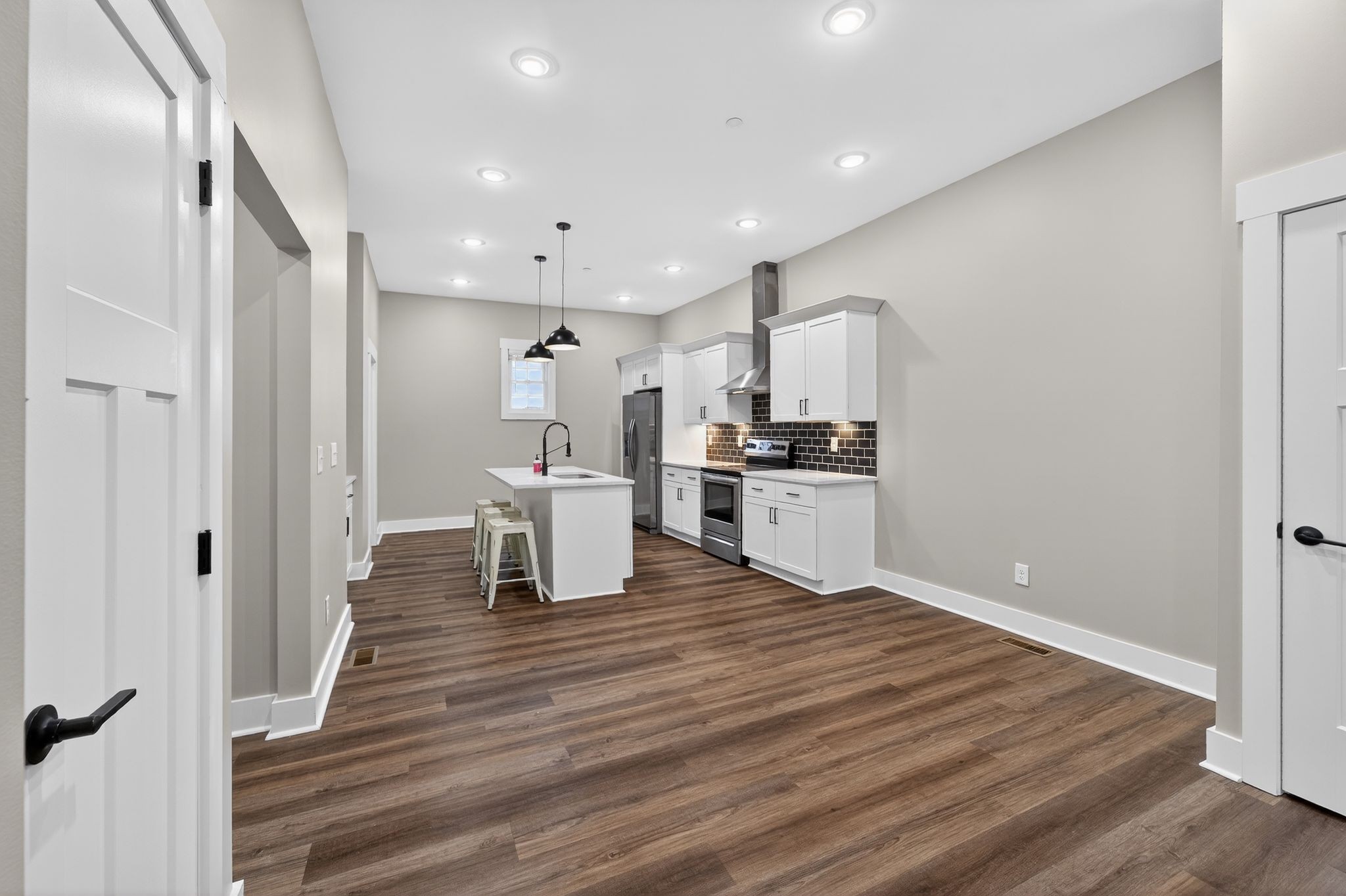 424 Centre Street Pleasant View, TN 37146 - Photo 17 of 36 a view of kitchen with wooden floor
