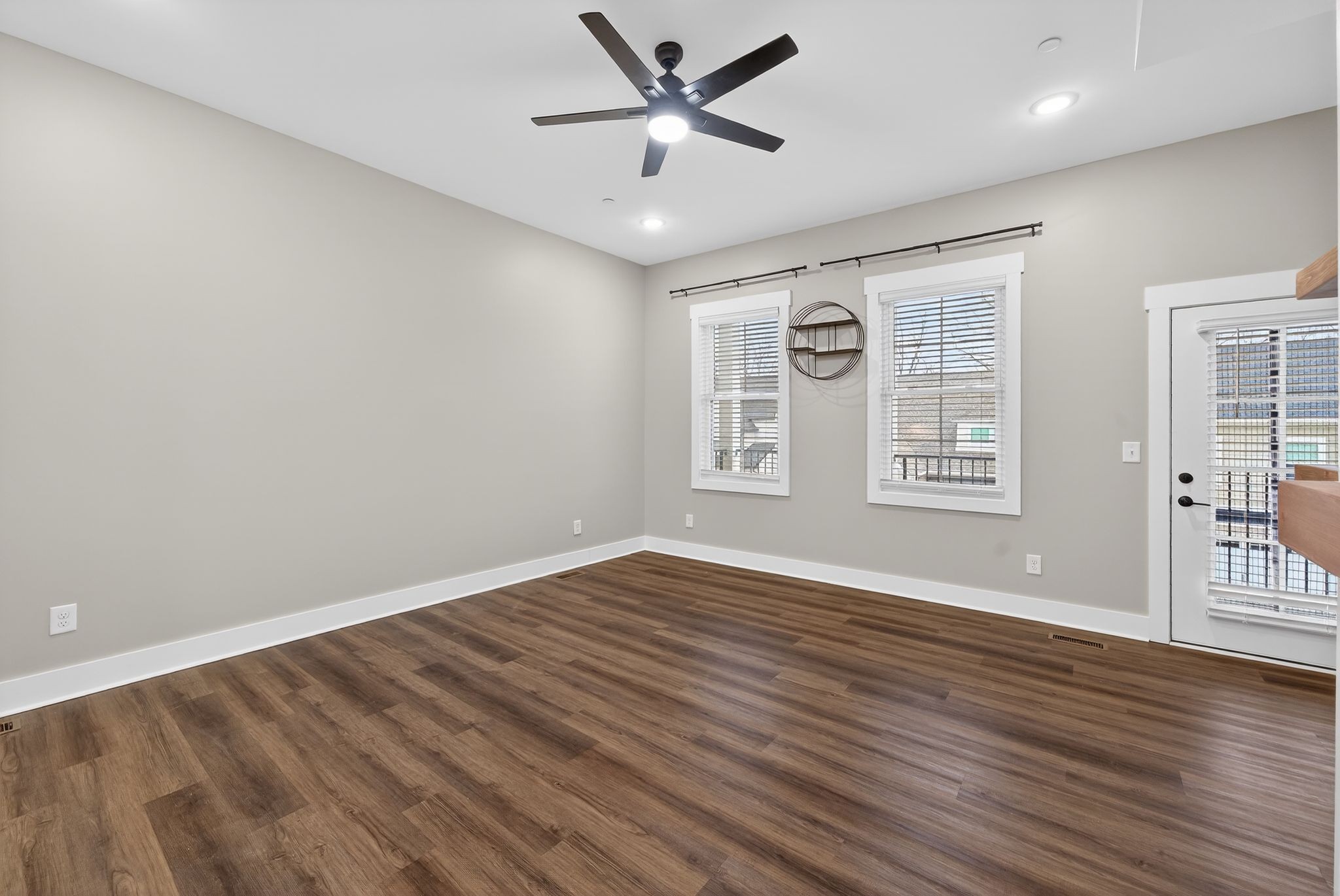 424 Centre Street Pleasant View, TN 37146 - Photo 18 of 36 wooden floor in an empty room with a window