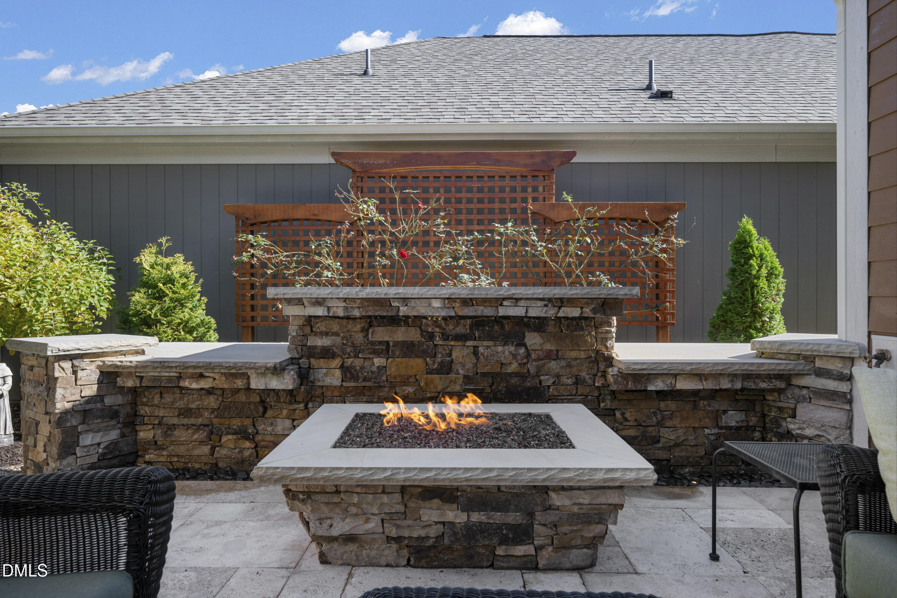 1345 Provision Place Wake Forest, NC 27587 - Photo 39 of 72 a view of a couches in the patio and a fountain