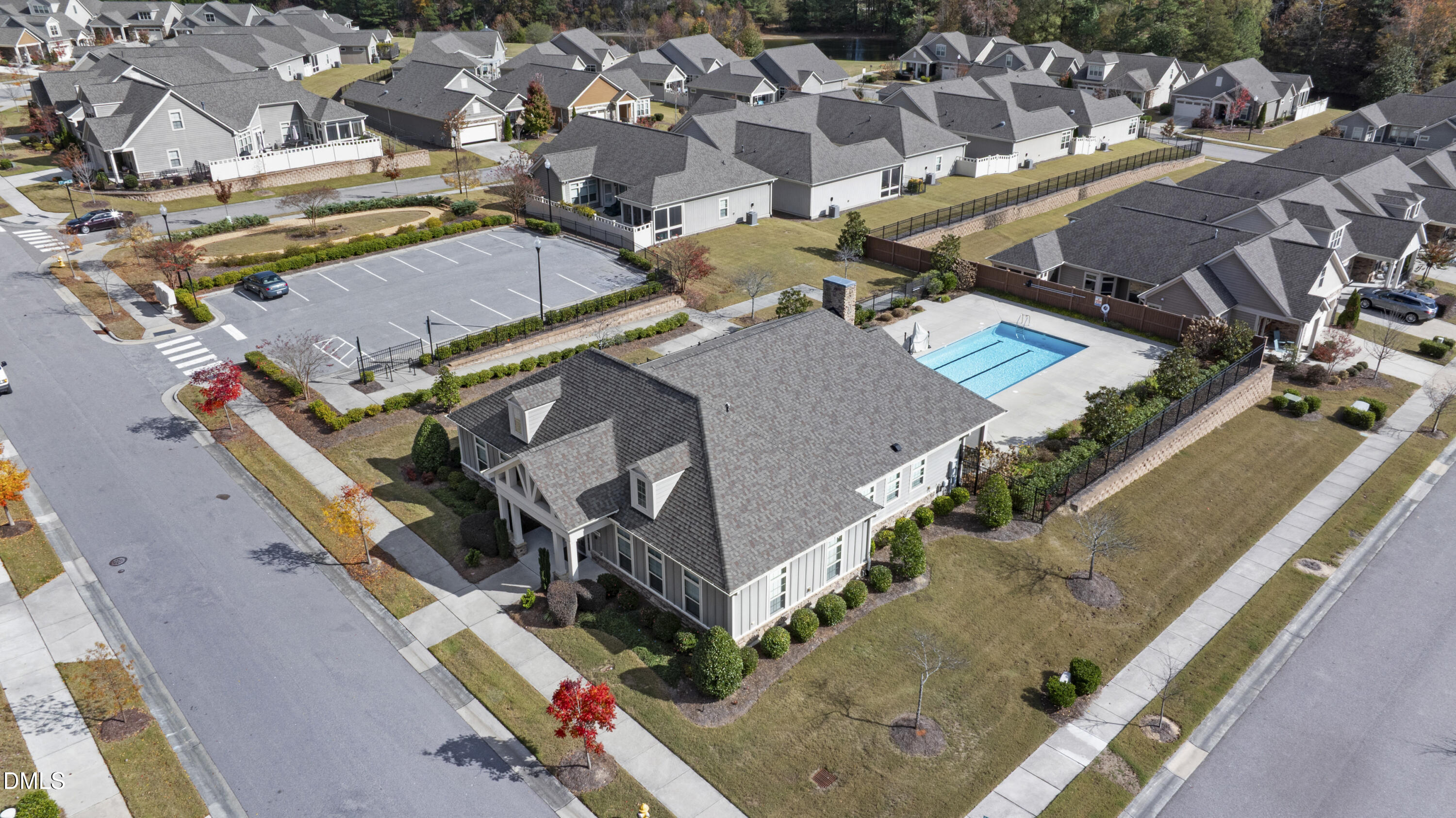 1345 Provision Place Wake Forest, NC 27587 - Photo 66 of 72 an aerial view of a house with a yard
