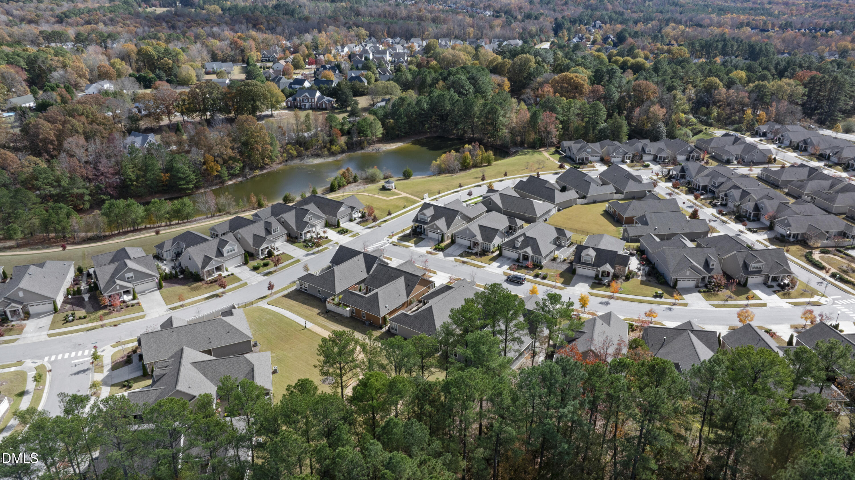 1345 Provision Place Wake Forest, NC 27587 - Photo 69 of 72 an aerial view of a house with a yard