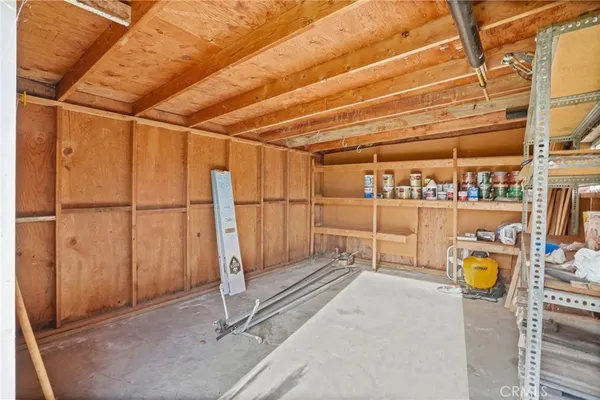 a view of storage and utility room