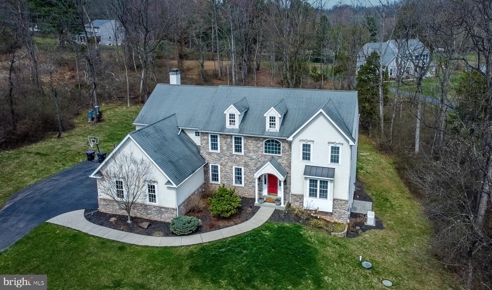 13 Maack Road Pottstown, PA 19465 - Photo 58 of 65 Drone shot - nestled in nature's embrace.