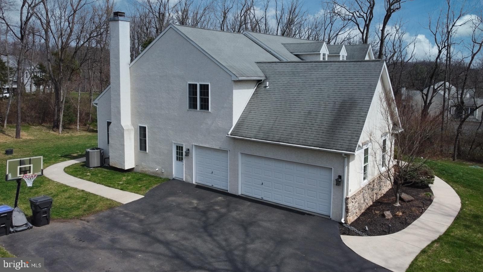 13 Maack Road Pottstown, PA 19465 - Photo 61 of 65 Drone shot - side entry with serene surroundings.