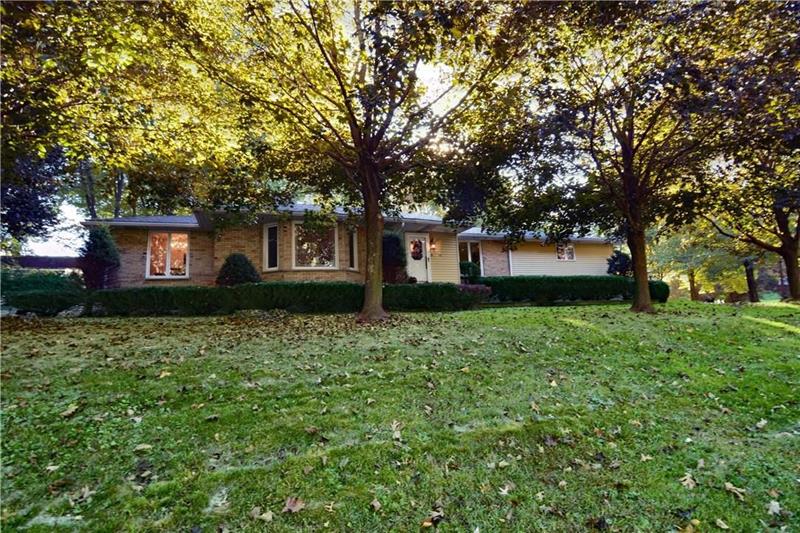 Elegant ranch sits majestically on the property.